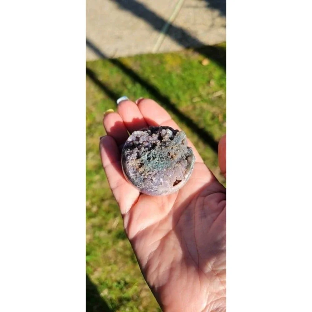 Grape Agate Botryoidal Chalcedony Gemstone Sphere